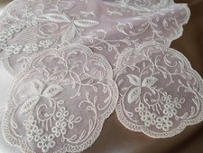 BEAUTIFUL Antique French Centrepiece Doily Set, Doilies,Netted Lace,Tambour Lace