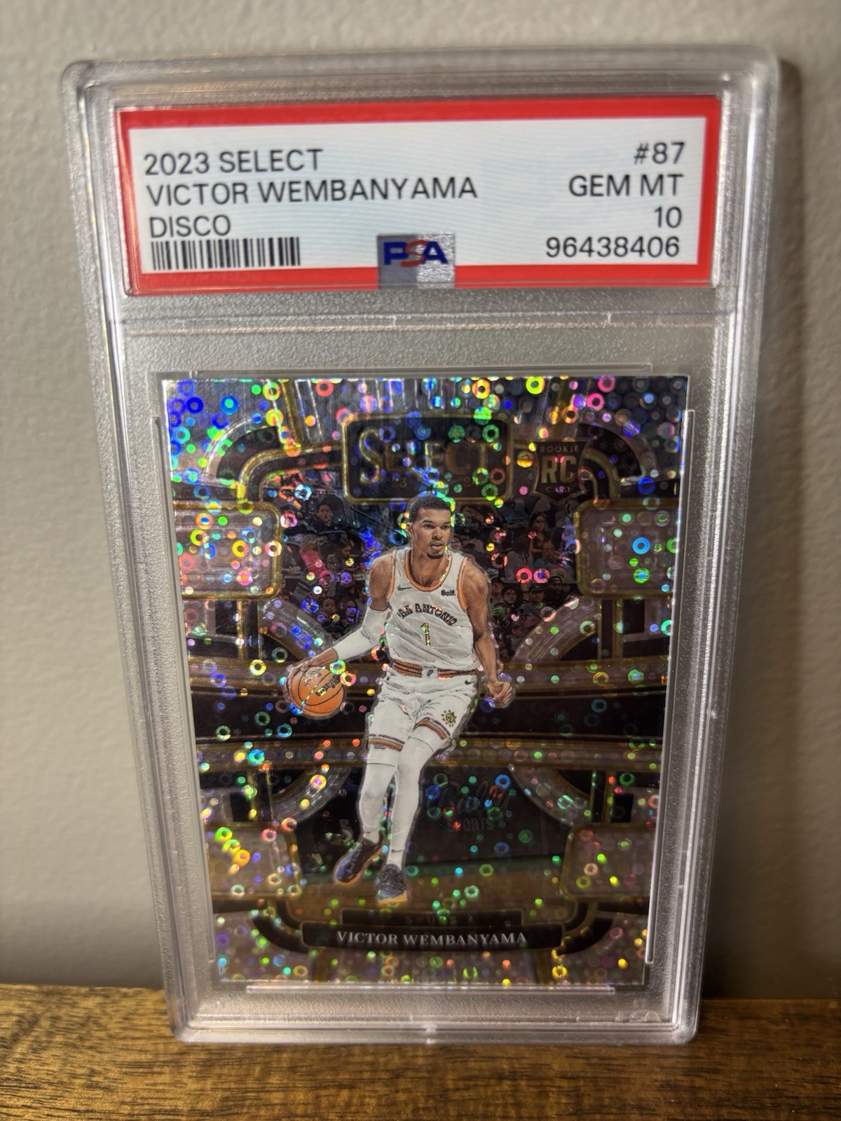 2023-24 Select Victor Wembanyama Rookie Concourse Disco - PSA 10 - Spurs RC