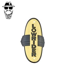 ORIGINAL LOWRIDER Winged Bicycle Frame Name Plate Badge Emblem Gold/Black.