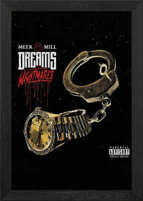 Meek Mill Rapper Musik gerahmtes Wandbild Poster Leinwanddruck Bild