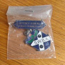 District Senior Fours Runner Up Bowling Club - Enamel Pin Badge Bowls Sports UK