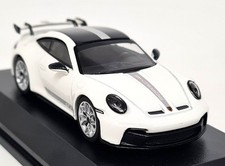 Minichamps 1/64 Porsche 911 992 GT3 Carrera White Diecast Model Car
