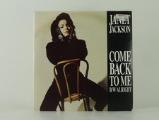 JANET JACKSON COME BACK TO ME (4) (25) 2 Track 7" Single including Picture Sleev