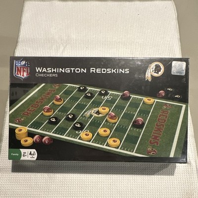 MasterPieces Washington Redskins Checkers Board Game Helmet King Pieces