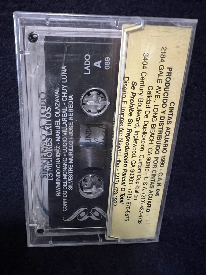 Chalino Sanchez 13 Mejores Exitos Cassete Nuevo Y Sellado De 1990 Muy Raro  - Image 4 of 4