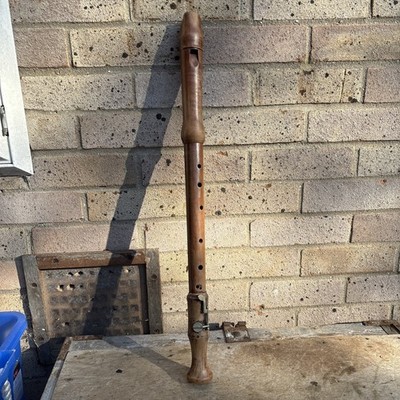 holz tenorblockflöte groß 3 Teile selten 