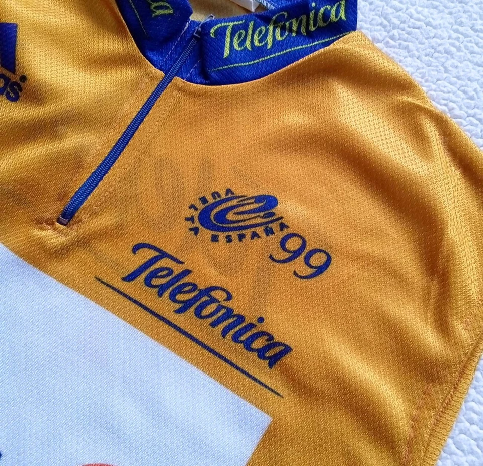 RARE VTG 1999 La Vuelta "Gold Leader" Cycling Jersey Vest — Jan Ullrich — XL - Image 4 of 4