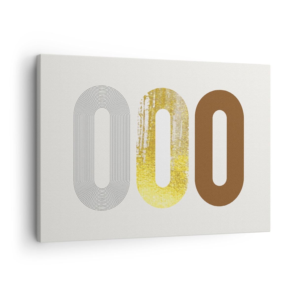 Quadro su Tela 70x50cm Ovale tapis roulant astrazione Stampe Immagini Murale