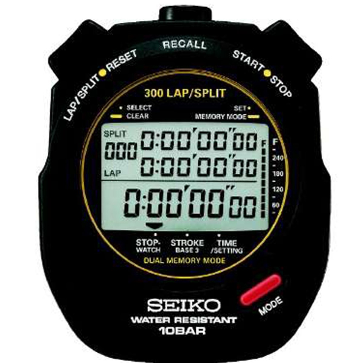 SEIKO Stopwatch Swimming Master SVAS009 Black quartz watch SEIKO Stopwatch Swimming Master SVAS009 Black quartz watch
