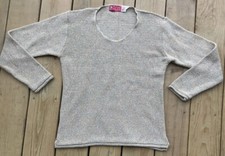 Vintage Binghamton Knitting Co Sweater Womens Medium Pullover Coastal USA MADE
