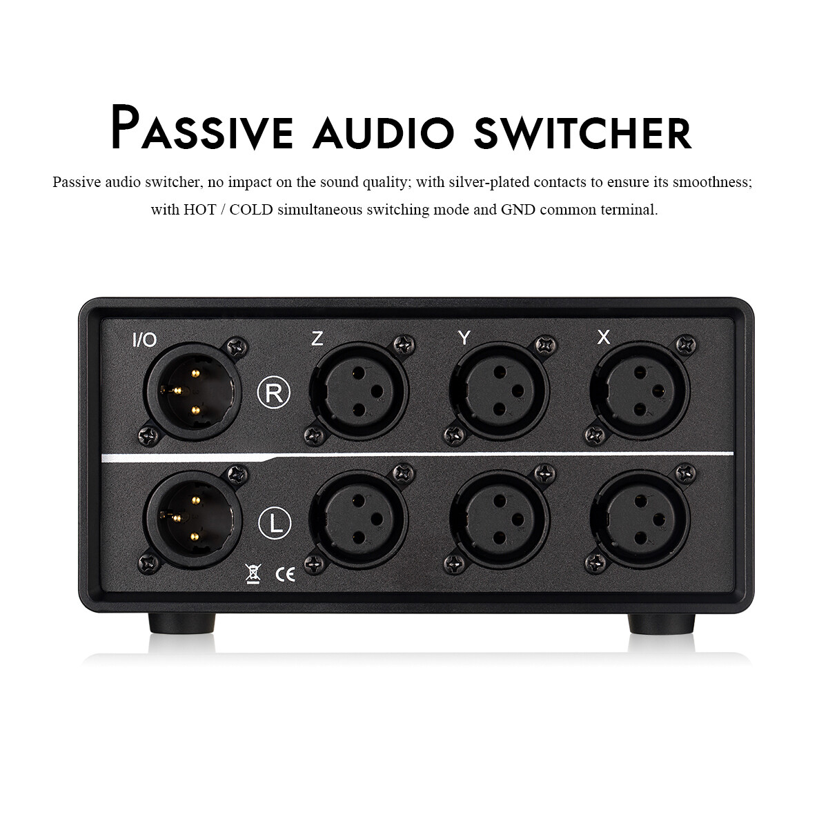 1(3)-IN-3(1)-OUT XLR Balanced Audio Converter Stereo Passive