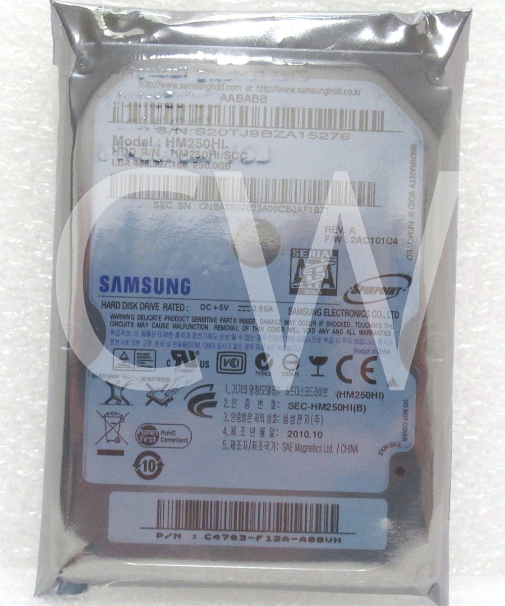 HM250HI Samsung SPINPOINT 250GB 5400RPM 3Gbps 2.5