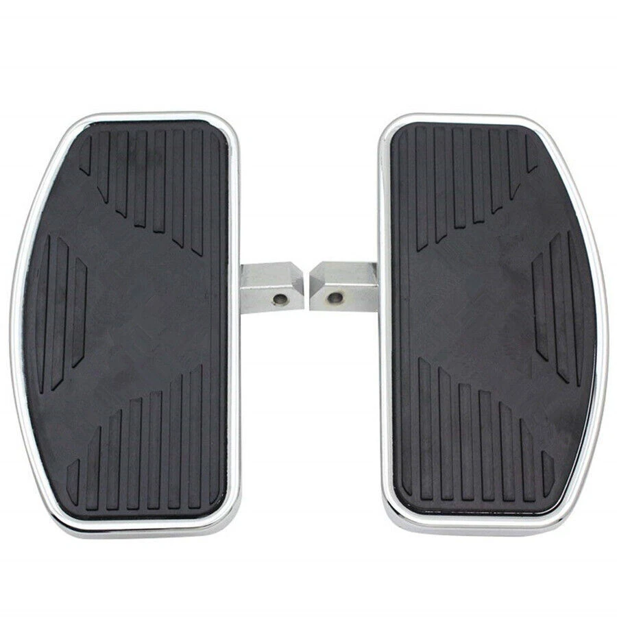 Pair Metal Steel & Rubber Adjusted Motorcycles Left+Right Floorboards Pedal -USA Foto 3 de 4