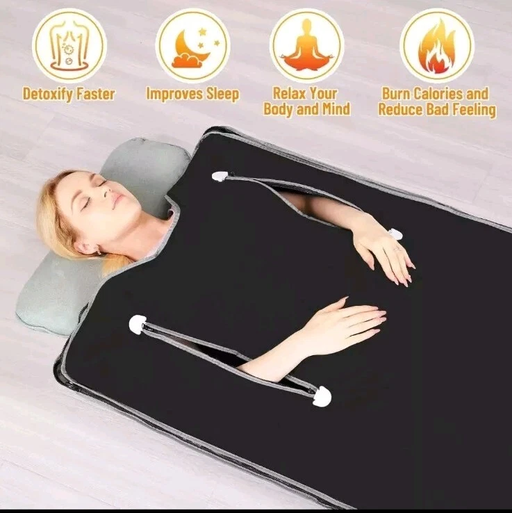 LINEGO Sauna Personal Portátil Infrarrojo Lejano 32×71" con Control Remoto NUEVO Foto 2 de 4