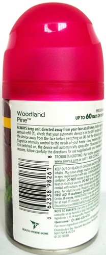 AIR WICK Freshmatic Ultra WOODLAND PINE Automatic Spray Refill, NEW x 3 - Picture 3 of 5