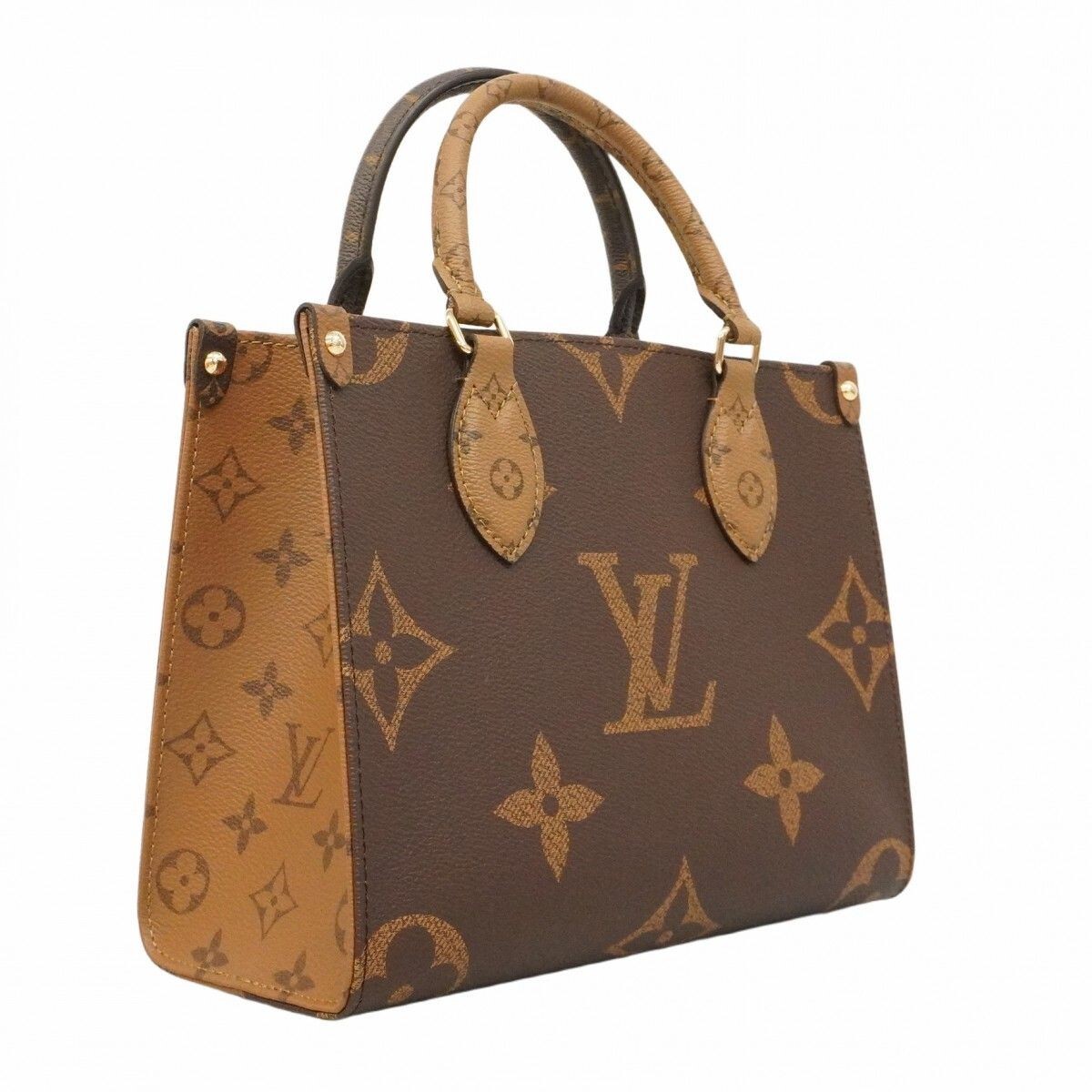 LOUIS VUITTON Monogram Giant on the Go PM M46373 Brown Bag