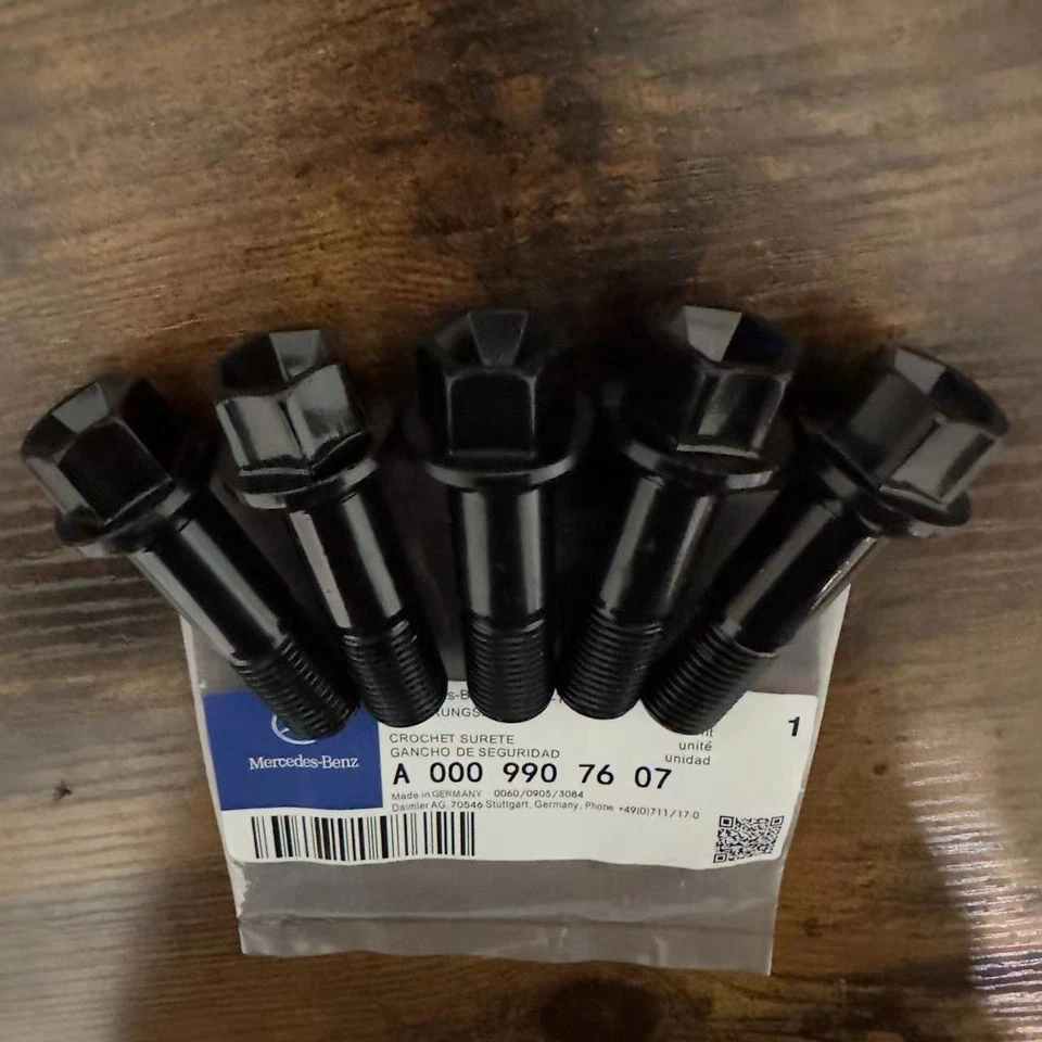 5PCS GENUINE Wheel Lug Bolts Nuts Kit for Mercedes Benz E400 E500 G500 S500 S550 - Image 3 of 3