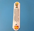 Vintage Drink Squirt Sign - Soda Pop Gas Ad Sign on Porcelain Thermometer