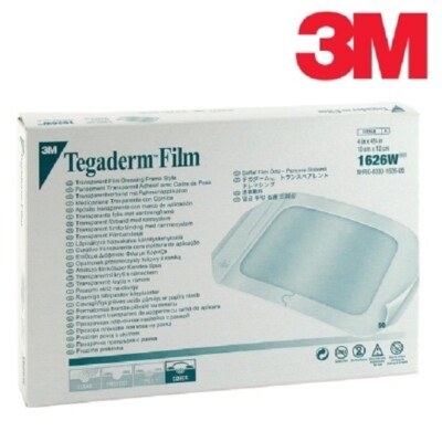 3M 1624W(6X7cm 100EA)/1626M(10X12cm 50EA)Tegaderm Transparent Film