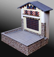 COLLECTORS SHOWCASE 1:30 WW2 GERMAN CS01079 BERGHOF BUILDING  PATIO SET