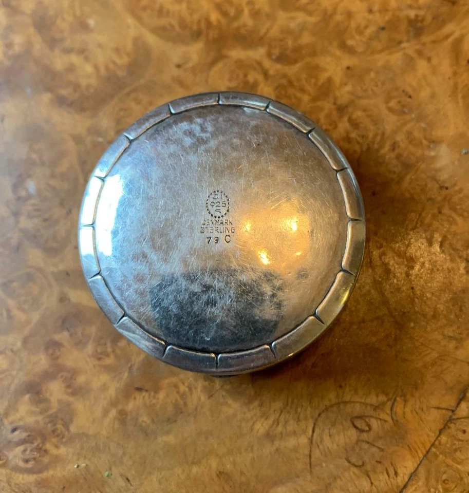 Georg Jensen Art Nouveau Plata Cómoda 79 Píldoras Joyería Anillo Caja 1915-1932 Foto 4 de 4