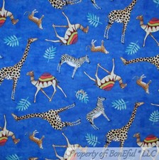 BonEful Fabric FQ Cotton Quilt Cheetah Camel Giraffe Leopard Zebra Skin Print FL