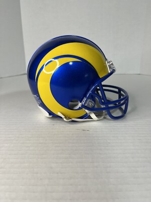 Los Angeles Rams Riddell Mini Helmet 3 5/8 - Blue, Current Yellow Ram ...