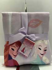 NWT Disney Frozen Throw Blanket Artist Brittney Lee Elsa Anna Olaf 50"x 70"