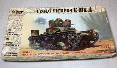 Sealed Mirage 1/72 Czolg Vickers E Mk A No.72603 Light Tank-Made in Poland