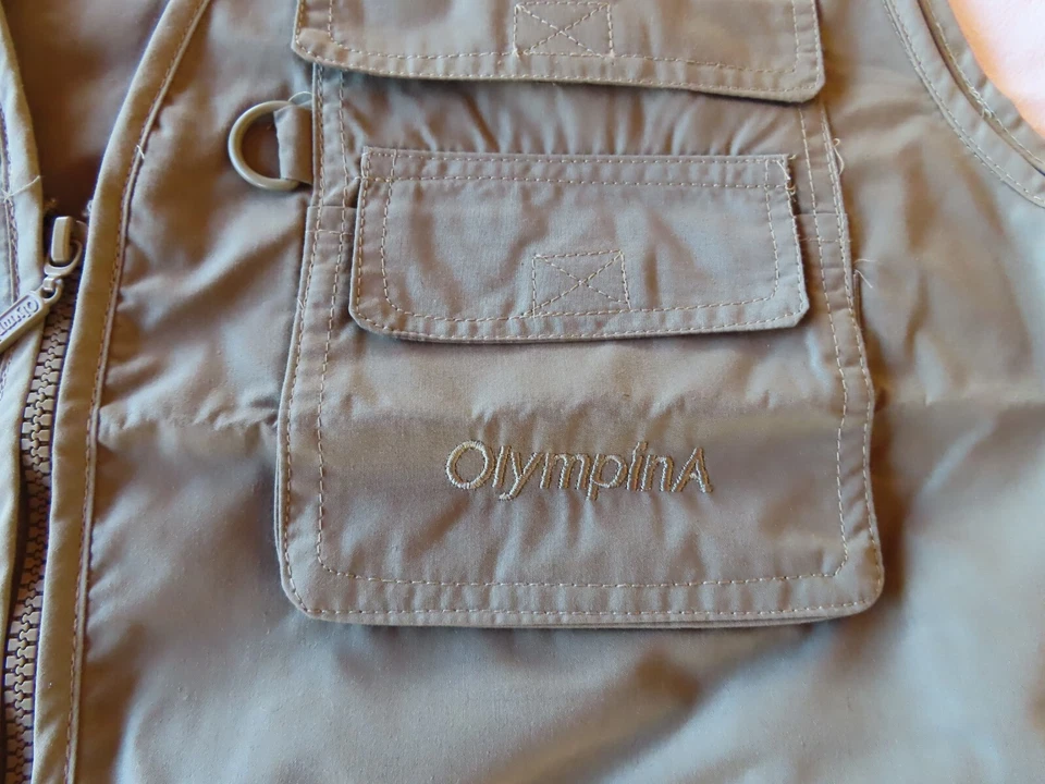 OlympinA Fishing Vest Mens 2XL Hunting Photography Pockets - 10 Outside 4 In NWT - Image 2 of 4