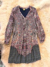 Excellent used condition Anthropologie Tiled Amethyst Dress by Maeve, sz large