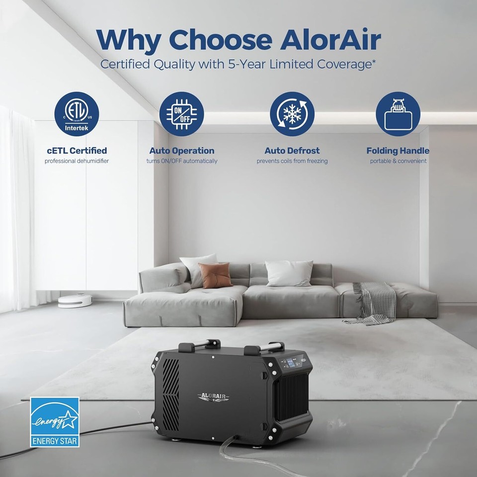 Sentenal 1 ALORAIR Crawlspace Dehumidifiers, 145 Pint Commercial