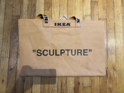 IKEA x Virgil Abloh MARKERAD  SCULPTURE   Tote Bag | Off-White | Large 21 Gallon
