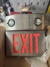 Stainless Steel Exit Sign Electronic New Unused Nice High Quality