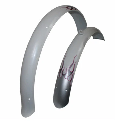 Electra The Betty Lady Cruiser Schutzbleche 26" Flammen Longboard Fender White