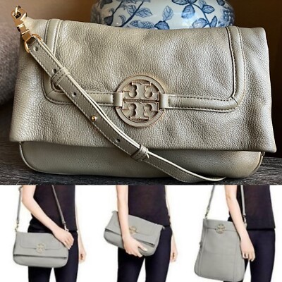 バッグ Tory Burch Amanda Shoulder Bag Gray Y2k Tory Burch Amanda Shoulder Bag Gray Y2k