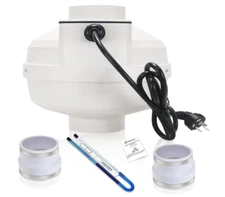 MIDCVFRUN 4 inch Radon Fan Installation Kit -Inline Centrifugal Fan with Rubber