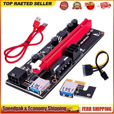 PCI Express Riser Card USB 3.0 Cable PCI-E 1X to 16X Adapter for GPU Mining
