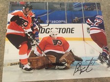 BERNIE PARENT PHILADELPHIA FLYERS SIGNED 8X10 NHL WINTER CLASSIC PHOTO MARK HOWE