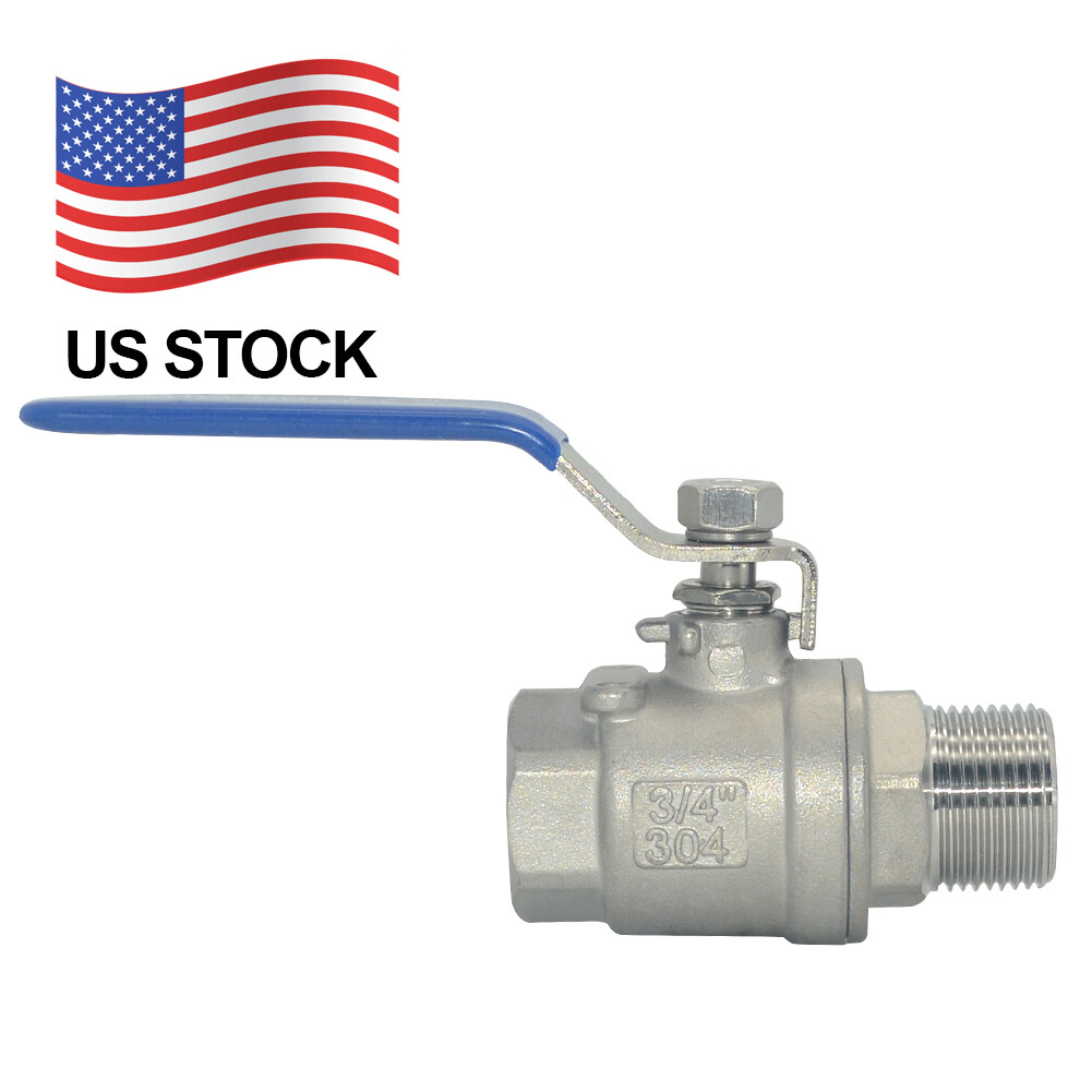 MALE to Female Ball Valve 3/4" inch NPT thread Full Port Stainless Steel 304