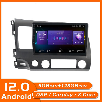 For Honda Civic 2005-2012 Android Car Radio Tesla Screen 2din Stereo Receiver