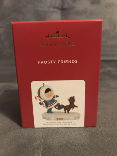 Hallmark 2021 FROSTY FRIENDS 42nd in Series Keepsake Ornament Snowman - Picture 1 of 1