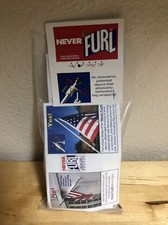 NEVER FURL Anti Wrap Flag Device fits 1" OUTSIDE DIAMETER Flagpole Made in USA