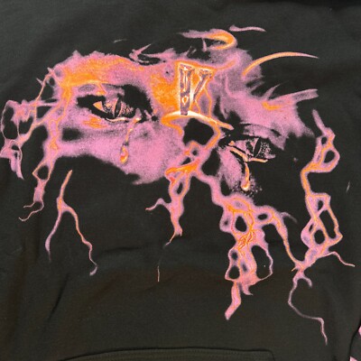 Vlone x Never Broke Again Eyes Sweater Size Large Black NBA