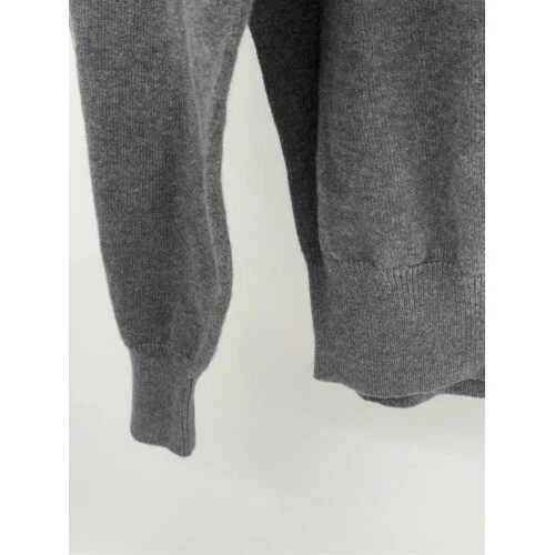 Jos A. Bank Sweater 1/4 Zip Pima Cotton Men Medium Gray Pullover Long Sleeve New - Image 3 of 4