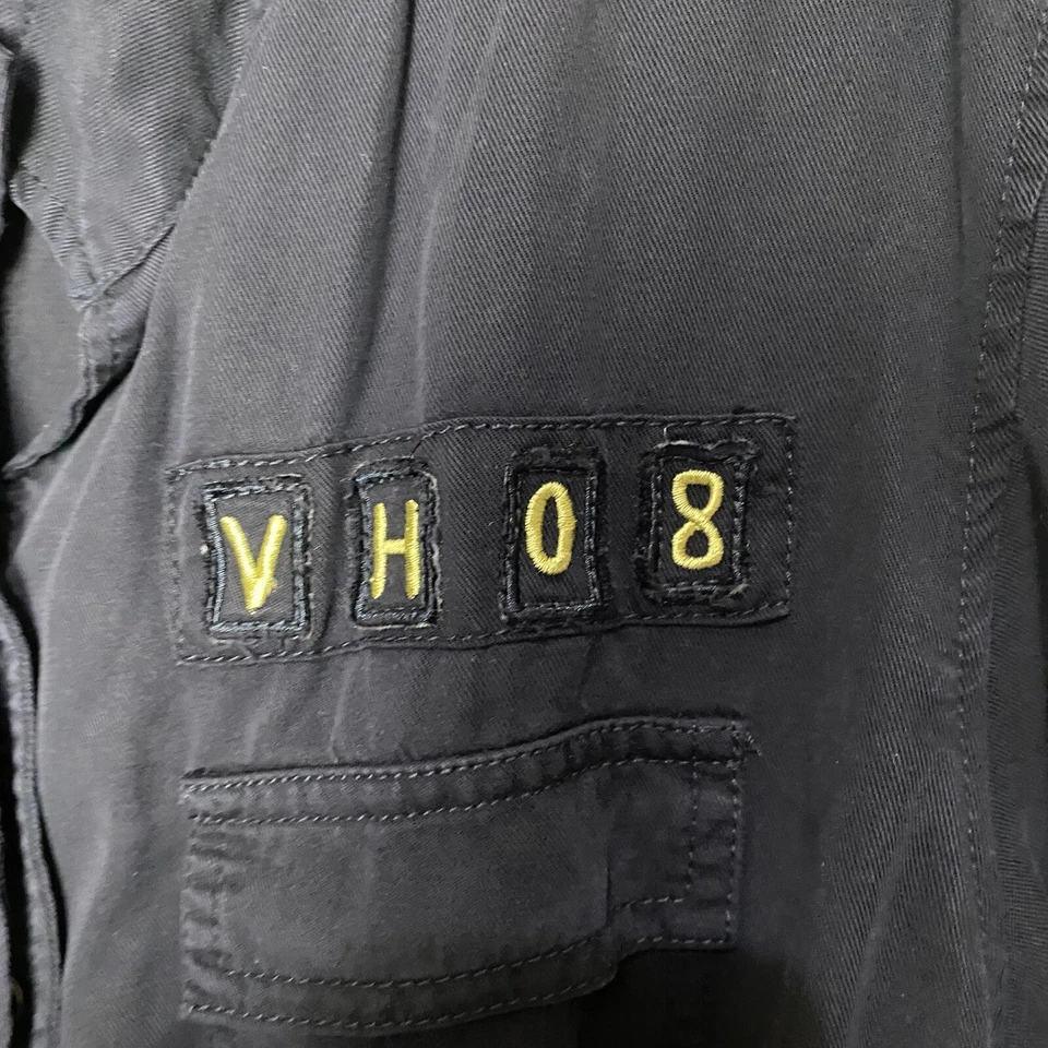 Abrigo chaqueta utilitaria para mujer Saks Fifth Avenue azul marino con bolsillos talla mediana Foto 4 de 4