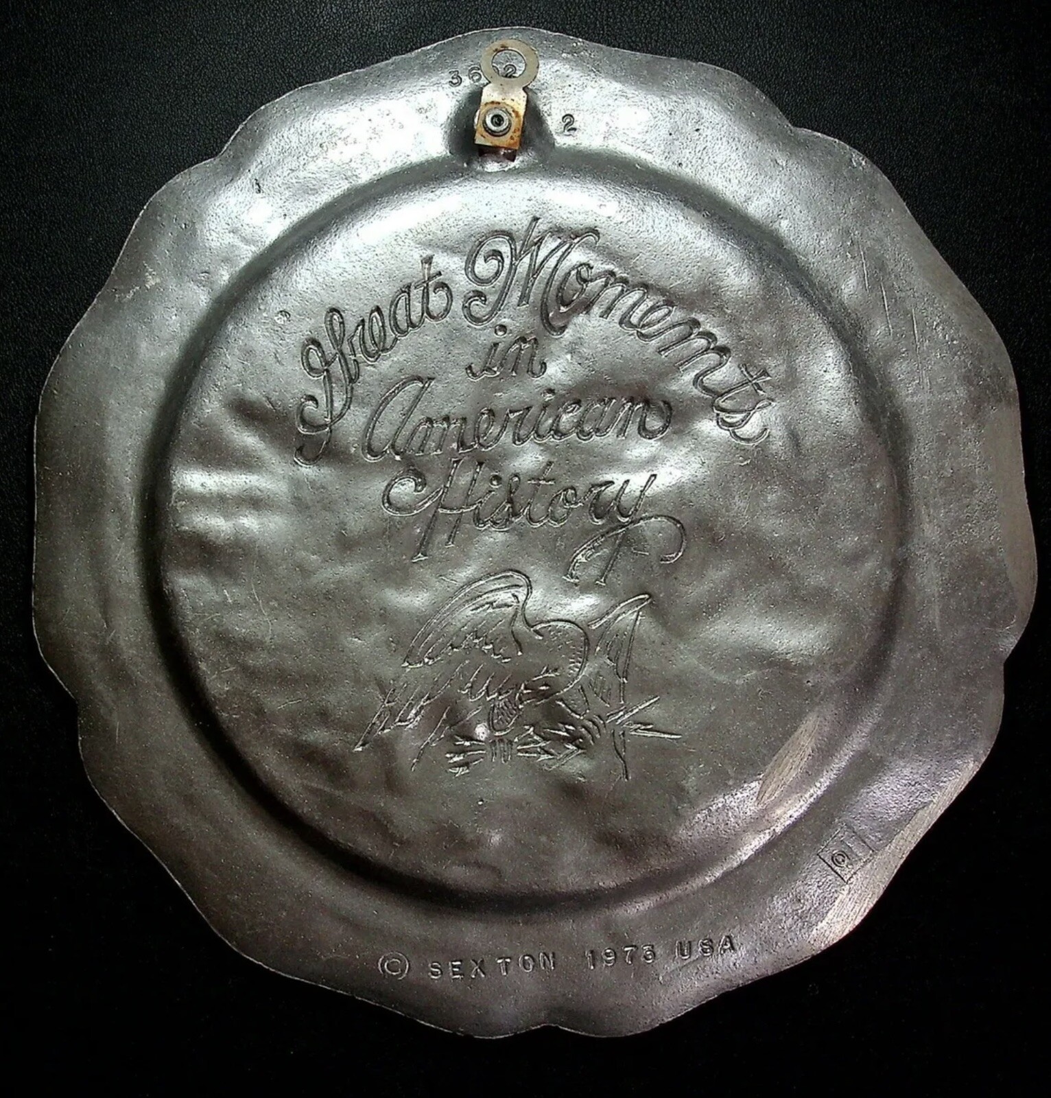 1973 SEXTON 1775 PAUL REVERE RIDE 8.75" PEWTER PLATE USA AMERICAN