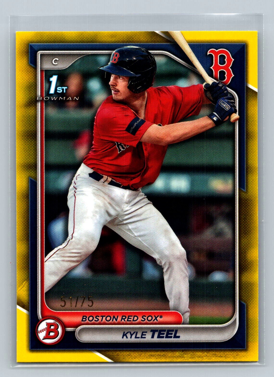 2024 Bowman Kyle Teel 1st Yellow Paper /75