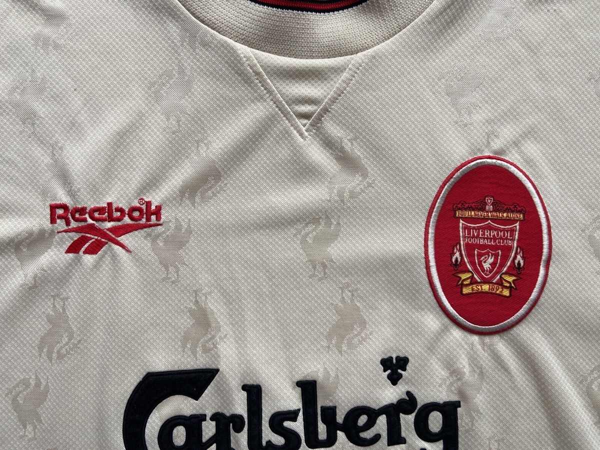 LIVERPOOL 1996 1997 1998 AWAY FOOTBAL SHIRT SOCCER JERSEY LIVERPOOL 1996 1997 1998 AWAY FOOTBAL SHIRT SOCCER JERSEY
