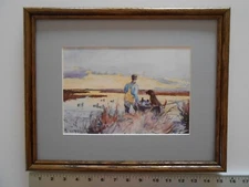 Frank Benson OVER THE CURRITUCK MARSHES 11x14 framed 5.6 537